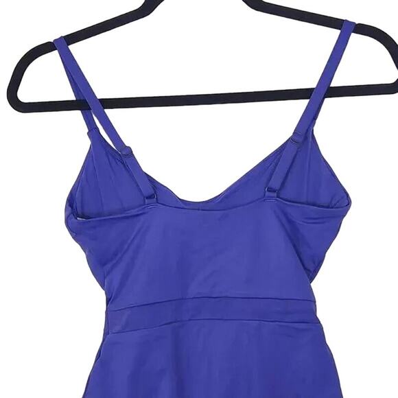 NWT Andie The Samoa Cutout OnePiece Swimsuit Removable Cups XL Lapis Purple - Picture 10 of 12